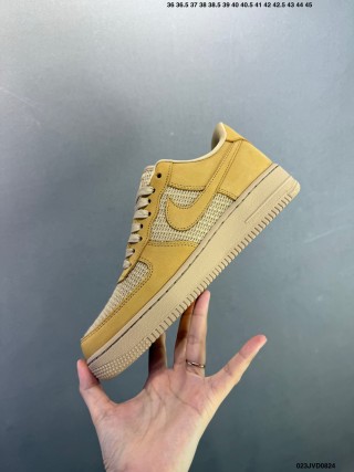 Nike Air Force 1 '07 Low Yellow Wheat view 5
