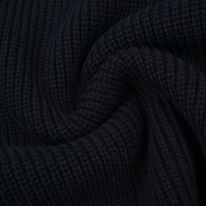 Celine Logo Embroidered Crewneck Sweater Navy Blue view