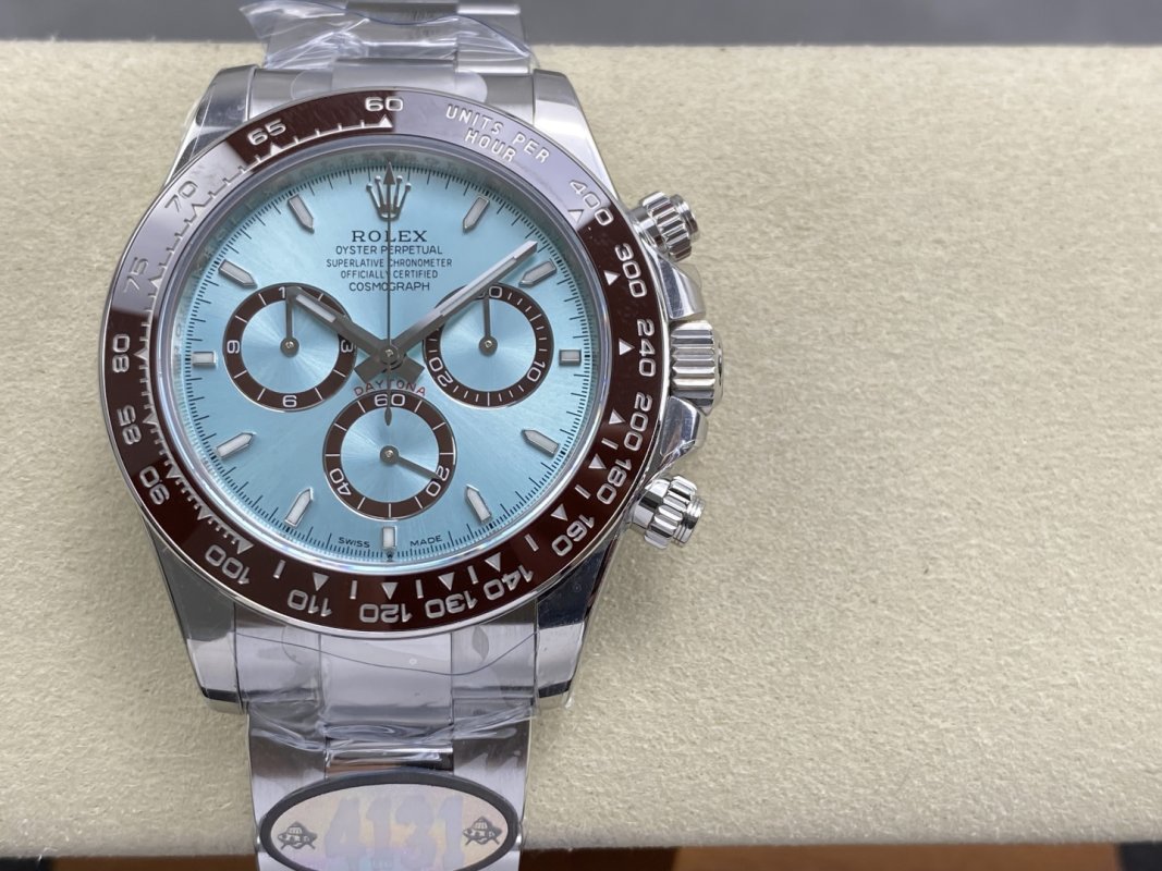 Rolex Daytona 904L Steel Ice Blue Chronograph Watch