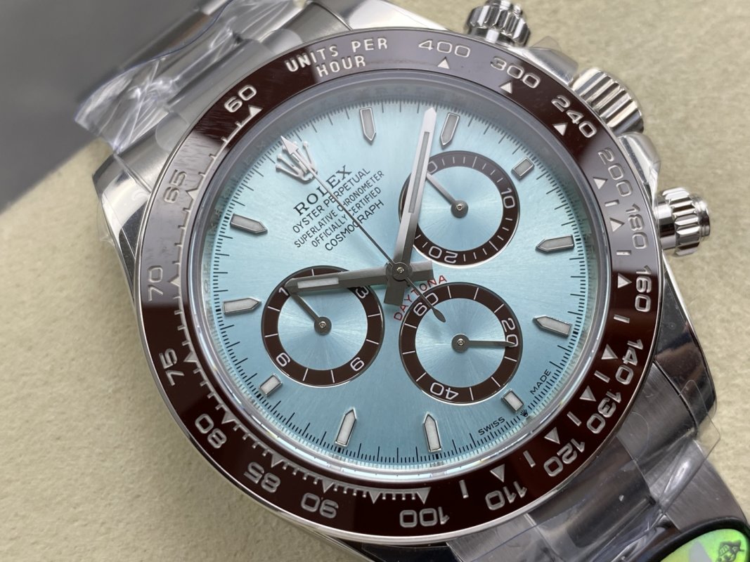 Rolex Daytona 904L Steel Ice Blue Chronograph Watch view