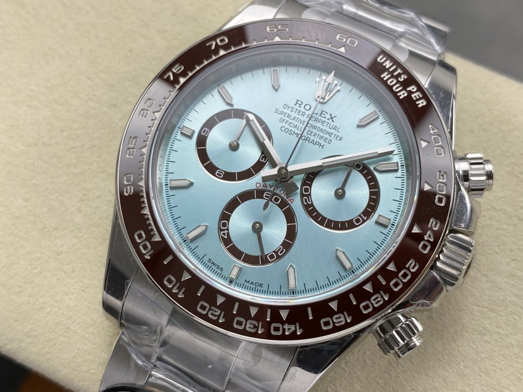 Rolex Daytona 904L Steel Ice Blue Chronograph Watch view
