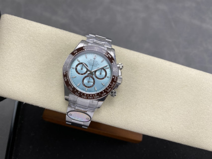 Rolex Daytona 904L Steel Ice Blue Chronograph Watch view 5