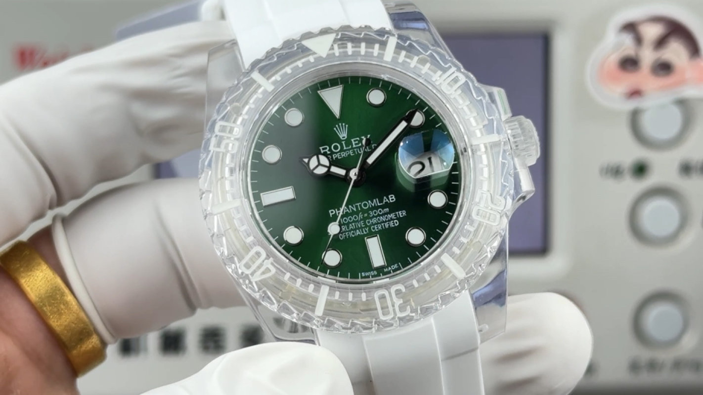 Rolex Submariner PhantomLab Crystal 40mm Green Dial UA Replica