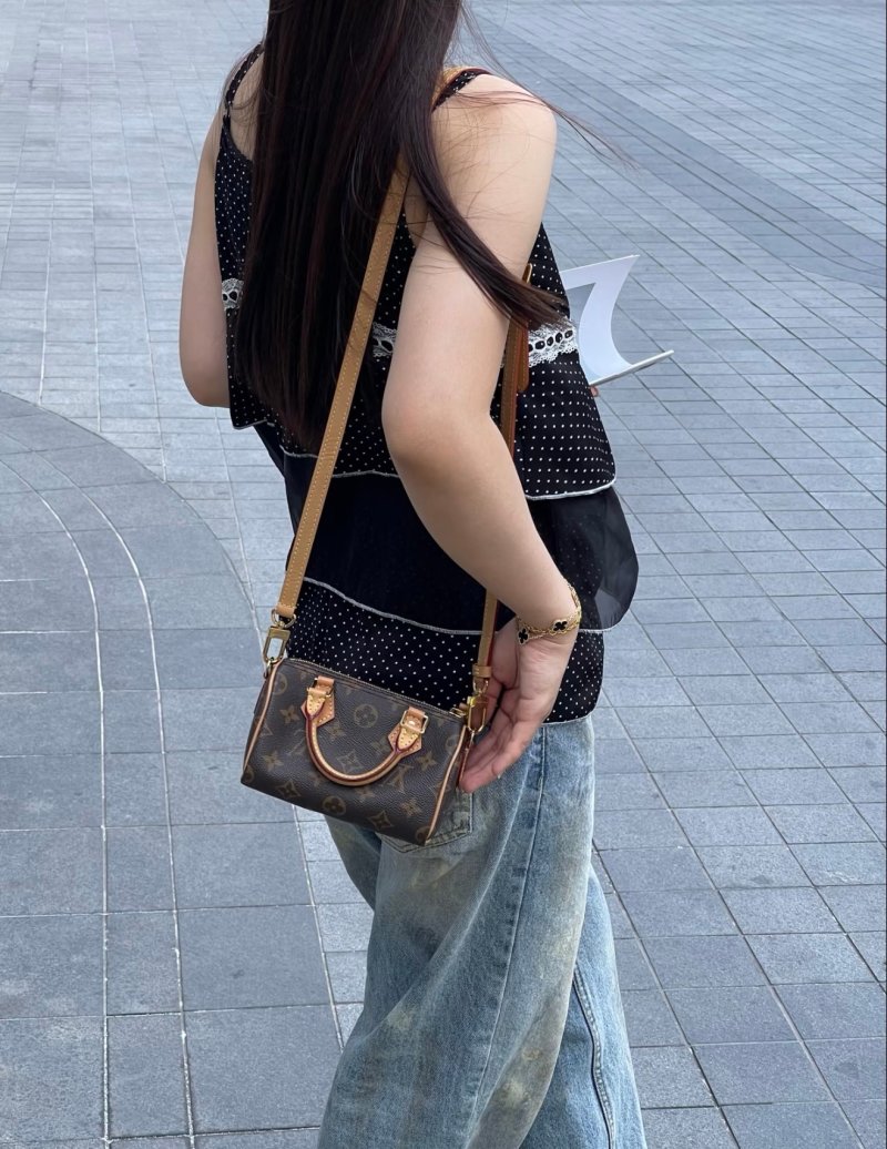 Louis Vuitton Nano Pillow Bag Monogram Brown UA Replica view