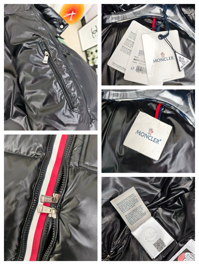 Moncler Maya 1:1 UA Replica Black White Puffer Jacket view