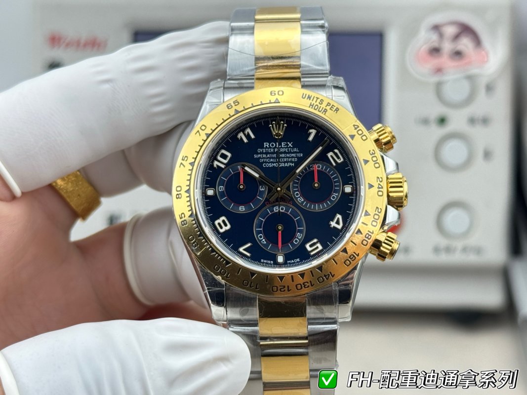 Rolex Daytona Two-Tone Ice Blue Dial Replica Watch view