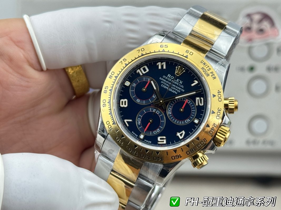 Rolex Daytona Two-Tone Ice Blue Dial Replica Watch view