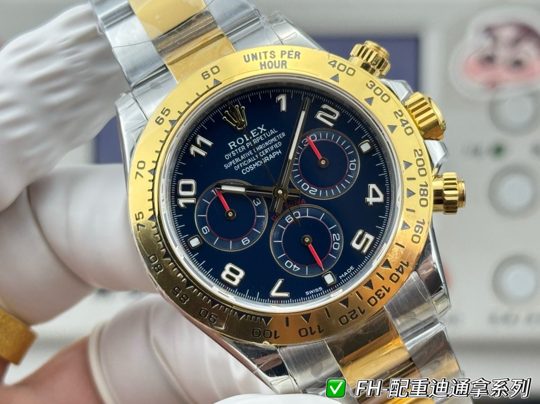 Rolex Daytona Two-Tone Ice Blue Dial Replica Watch view