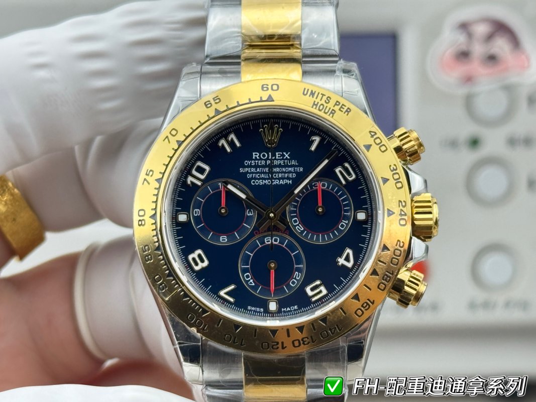 Rolex Daytona Two-Tone Ice Blue Dial Replica Watch view