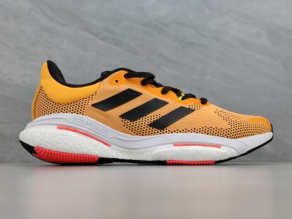 Adidas Solar Glide 5 Retro Running Shoe Orange Black view 2