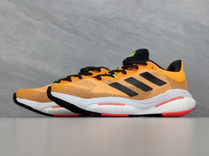 Adidas Solar Glide 5 Retro Running Shoe Orange Black view 5