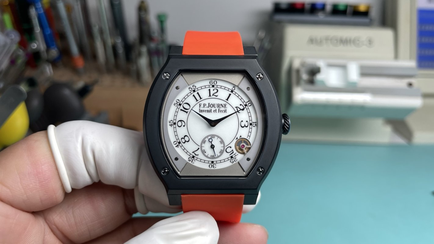 F.P. Journe Elegante 48mm Flat Tortue Titanium Rep Watch view