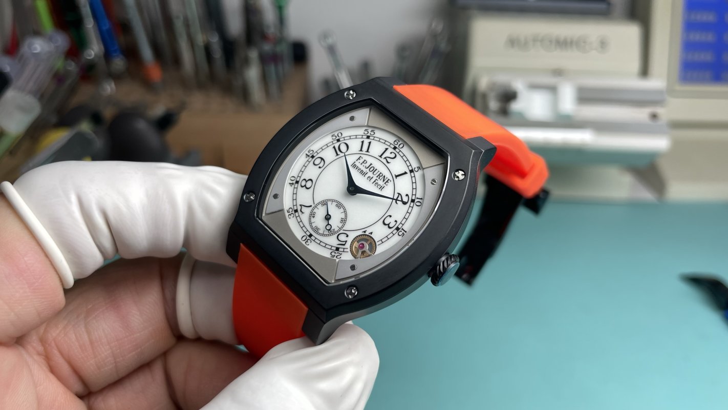 F.P. Journe Elegante 48mm Flat Tortue Titanium Rep Watch view