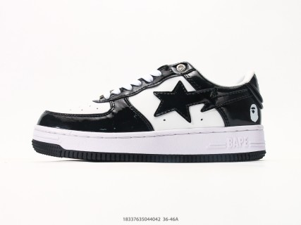 Bape x Nike Air Force 1 Low Black White Ape Head