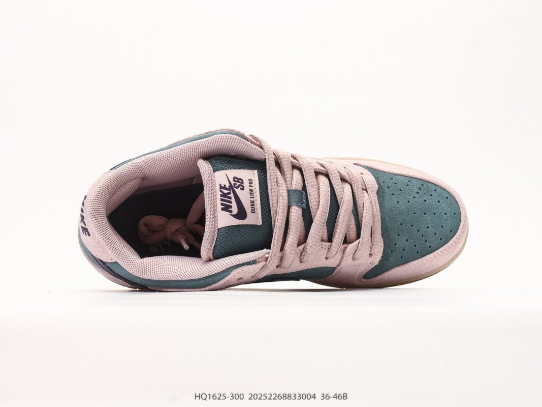 Nike Dunk Low Retro Pink Teal Gum Skate Sneaker view