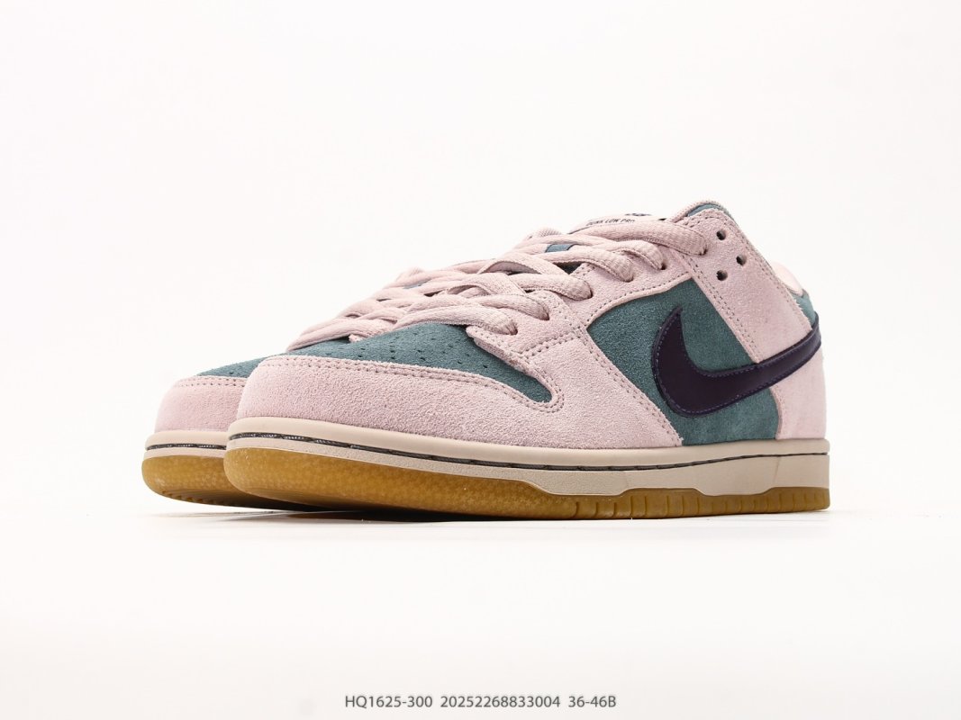 Nike Dunk Low Retro Pink Teal Gum Skate Sneaker view