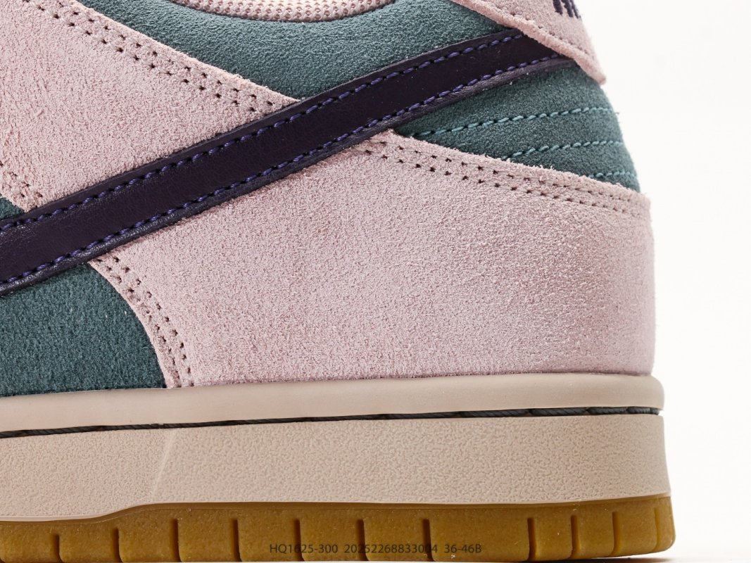 Nike Dunk Low Retro Pink Teal Gum Skate Sneaker view