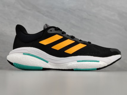 Adidas Solar Glide 5 Boost Black Gold White Cyan view 2