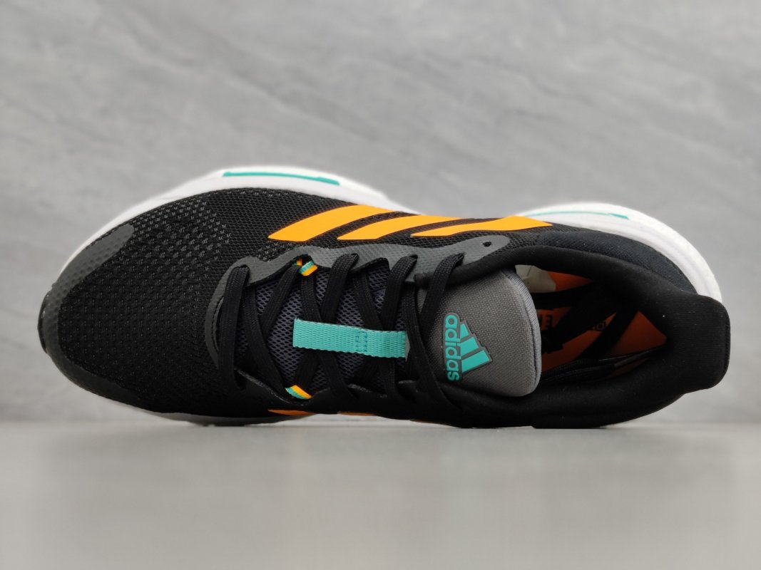 Adidas Solar Glide 5 Boost Black Gold White Cyan view