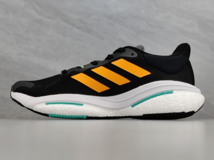 Adidas Solar Glide 5 Boost Black Gold White Cyan view 4