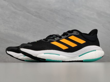Adidas Solar Glide 5 Boost Black Gold White Cyan view 5