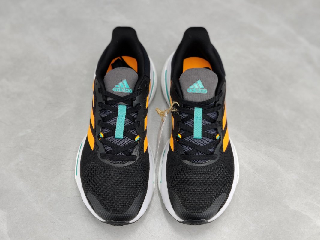 Adidas Solar Glide 5 Boost Black Gold White Cyan view