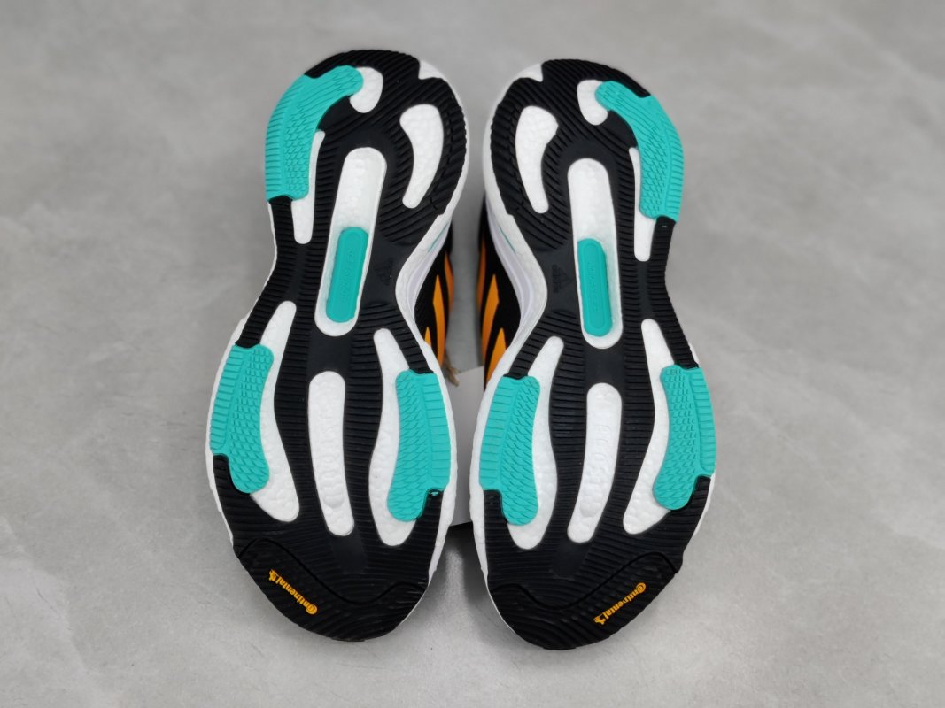 Adidas Solar Glide 5 Boost Black Gold White Cyan view