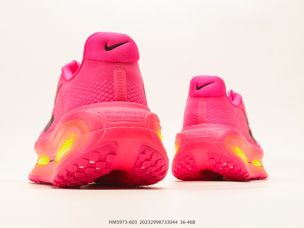 Nike Vomero Premium Pink Yellow UA Replica Running Shoe view