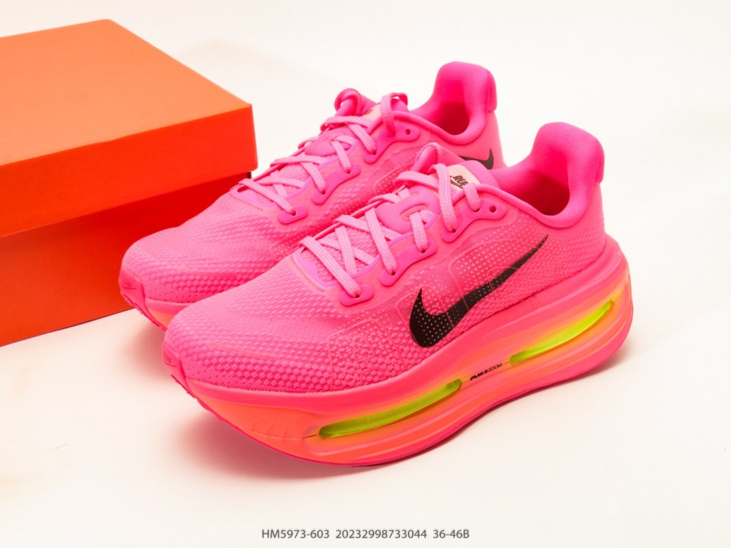 Nike Vomero Premium Pink Yellow UA Replica Running Shoe view