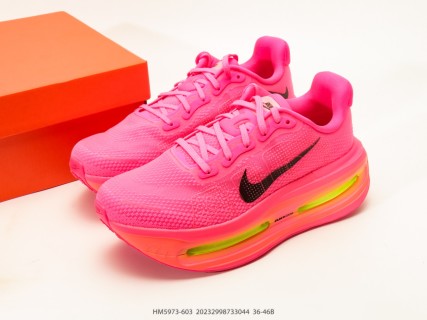 Nike Vomero Premium Pink Yellow UA Replica Running Shoe view 9