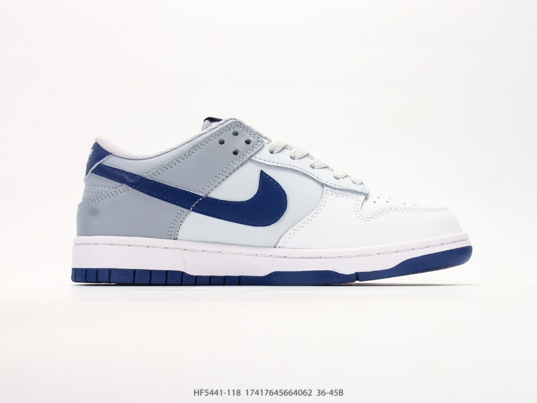 Nike Dunk Low White Navy Grey UA Replica view