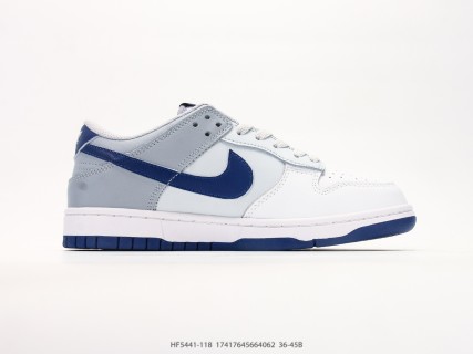 Nike Dunk Low White Navy Grey UA Replica view 2