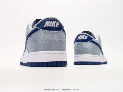 Nike Dunk Low White Navy Grey UA Replica view 6