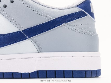 Nike Dunk Low White Navy Grey UA Replica view 7