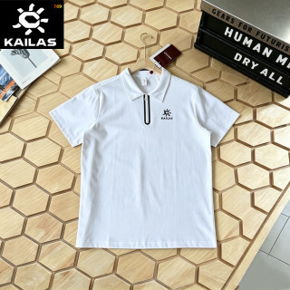 KAILAS Half-Zip Short Sleeve Polo Shirt Navy Blue view 2