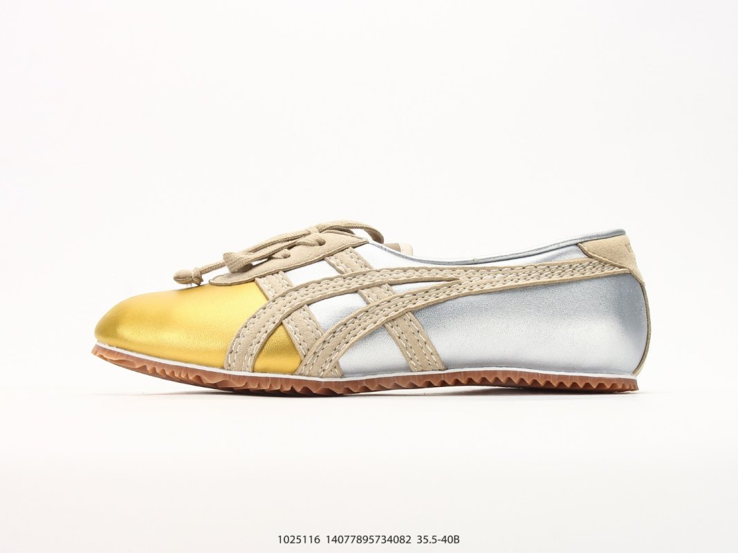 Onitsuka Tiger x Versace Tai-Chi Sakura Yellow White Gold Leather