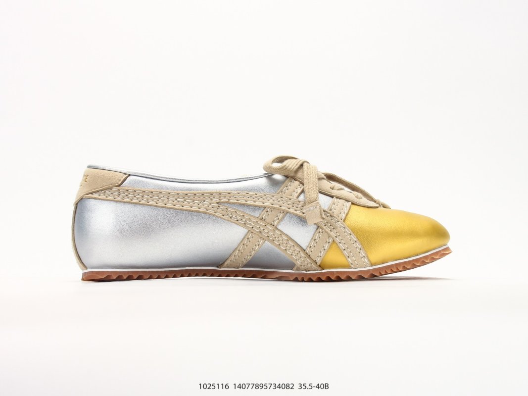 Onitsuka Tiger x Versace Tai-Chi Sakura Yellow White Gold Leather view