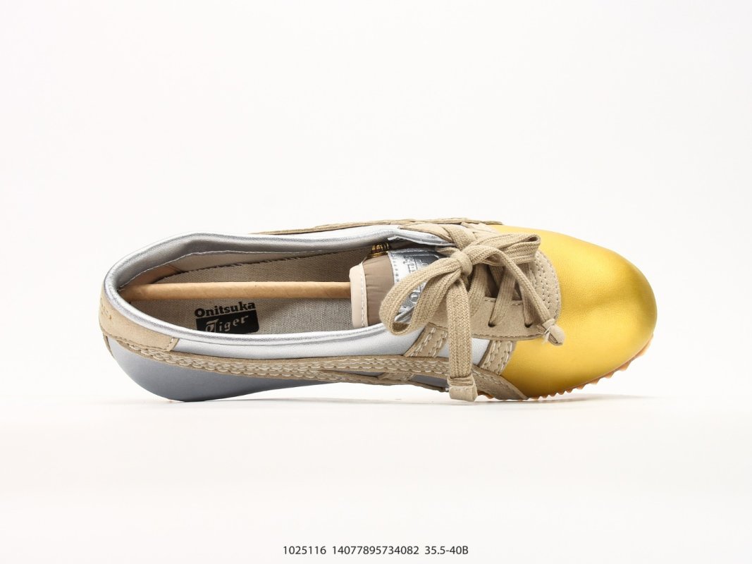 Onitsuka Tiger x Versace Tai-Chi Sakura Yellow White Gold Leather view