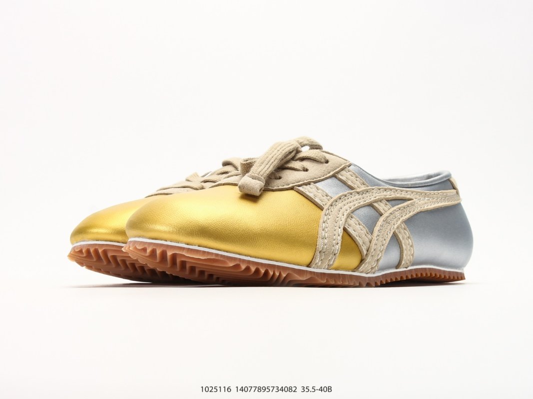 Onitsuka Tiger x Versace Tai-Chi Sakura Yellow White Gold Leather view