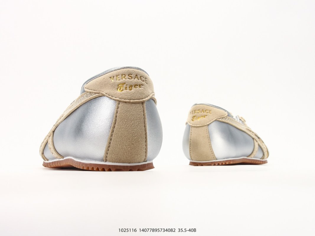Onitsuka Tiger x Versace Tai-Chi Sakura Yellow White Gold Leather view