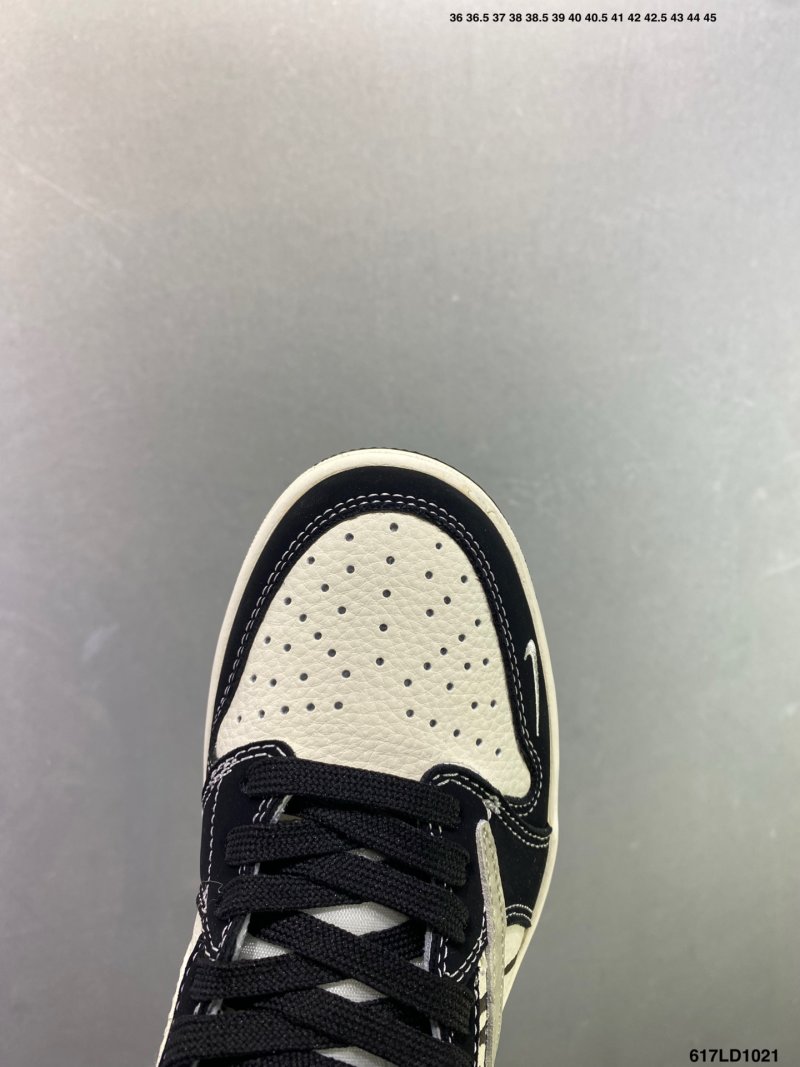 Jordan Air Jordan 1 Low Black Cream Custom Colorway UA Replica view