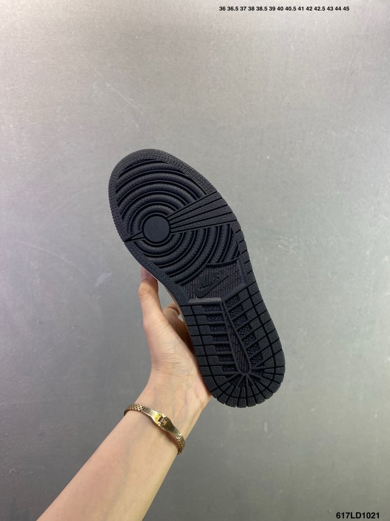 Jordan Air Jordan 1 Low Black Cream Custom Colorway UA Replica view