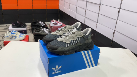 Adidas Ozweego Adiprene Grey Black Retro Dad Shoe