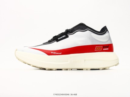 Norda 001 Low-Top Trail Running Shoe White Red Cream