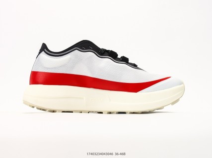 Norda 001 Low-Top Trail Running Shoe White Red Cream view 2