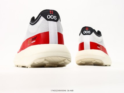 Norda 001 Low-Top Trail Running Shoe White Red Cream view 6