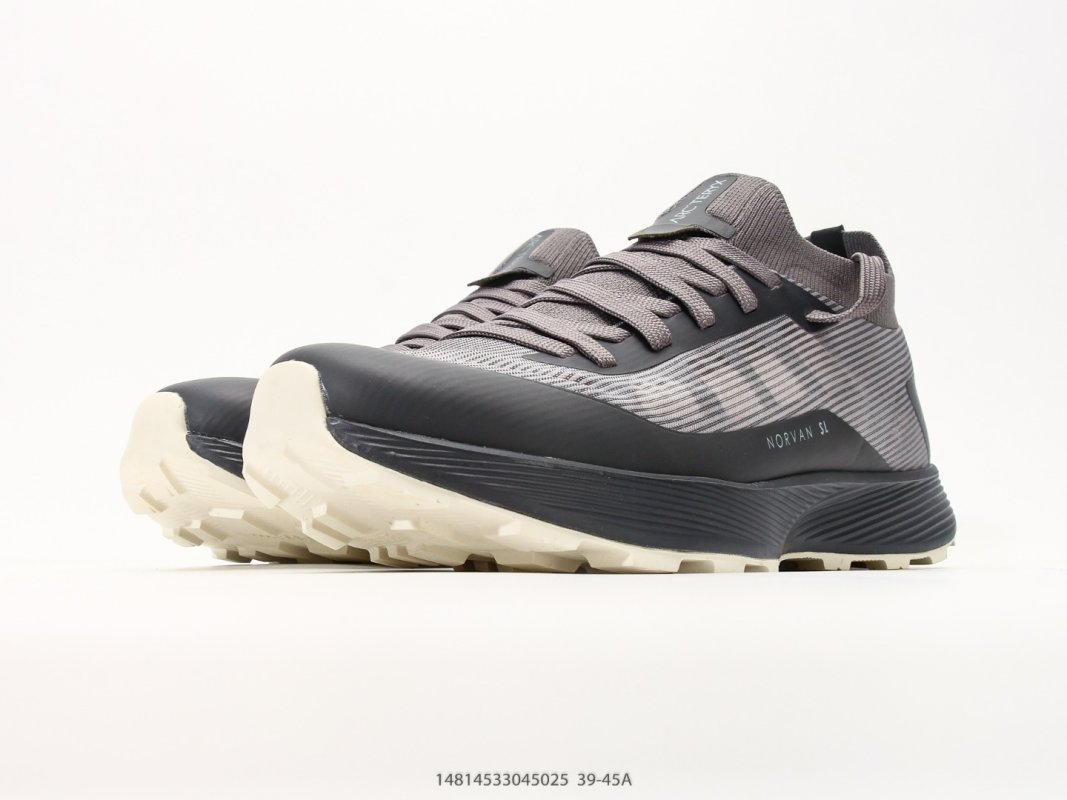 Arc'teryx Norvan SL 3 Grey Black Trail Running Shoe view
