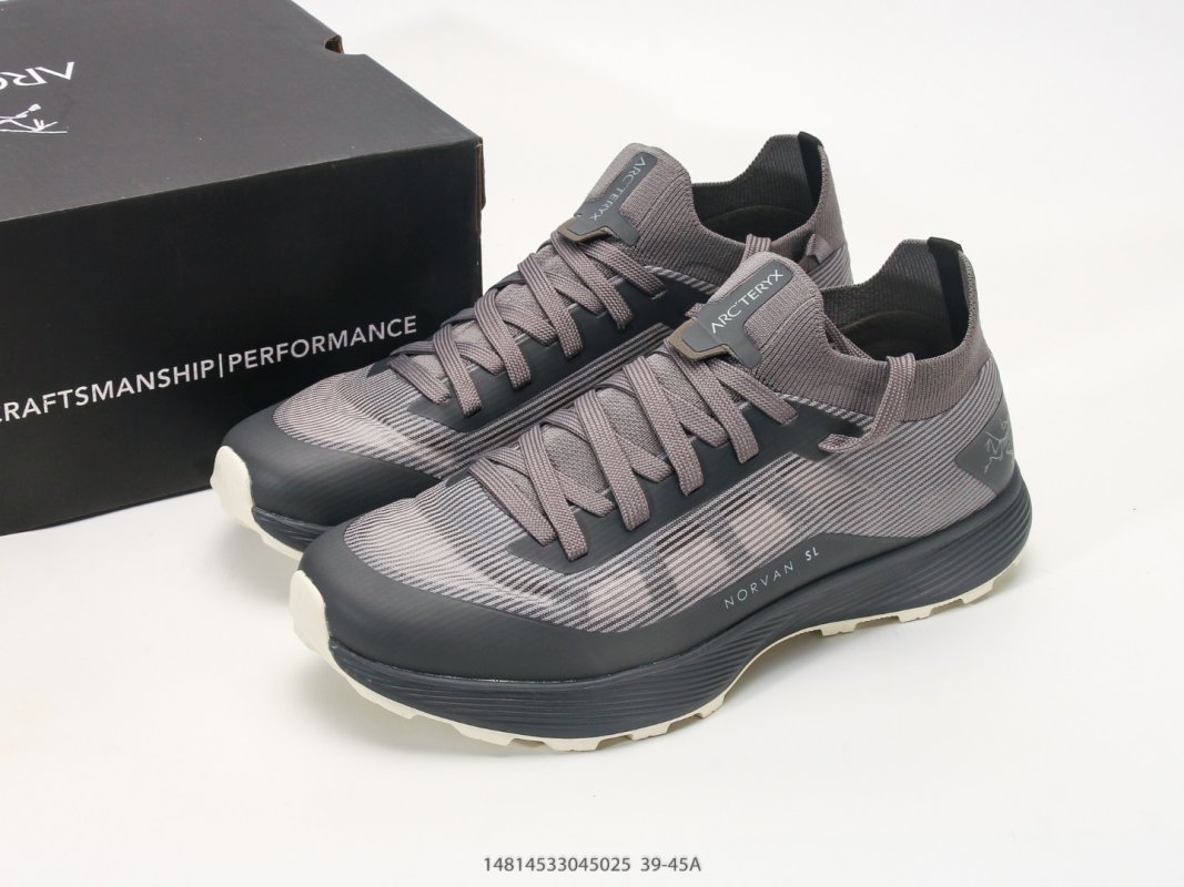 Arc'teryx Norvan SL 3 Grey Black Trail Running Shoe view