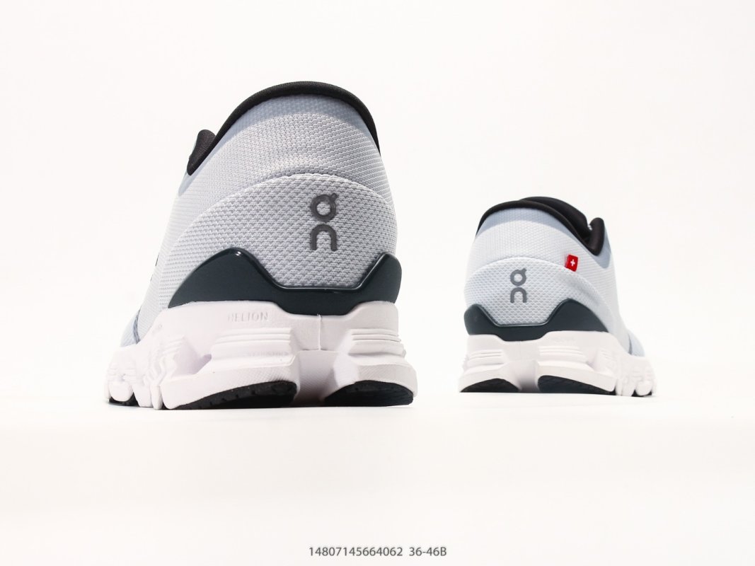 On Cloud X4 White Navy Running Shoe Rep view