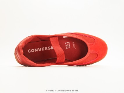 Converse Run Star Trainer Red Canvas Mary Jane UA Replica view 3